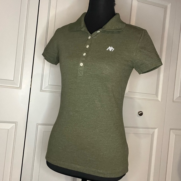Aeropostale Olive Short Sleeve Polo, Size Small - Picture 4 of 8